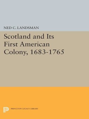 cover image of Scotland and Its First American Colony, 1683-1765